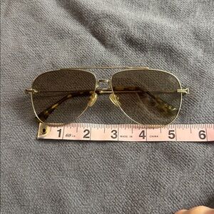 DEZI gold Aviator Sunglasses